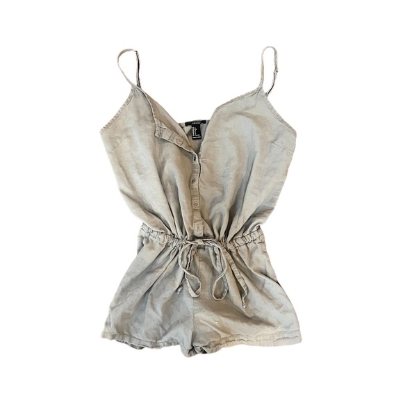 Forever 21 Women’s Taupe Romper - Picture 2 of 5